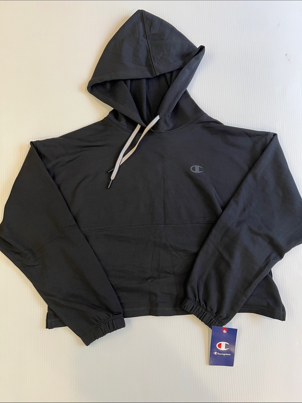 New Champion Women’s Black Hoodie in Size Medium